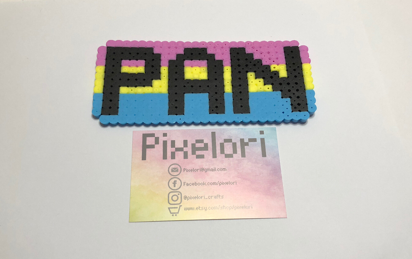 Pan Drag Race Pride Rainbow Flag Pixel Art Gamer Gift Wall Art, Office Neon  | Ebay