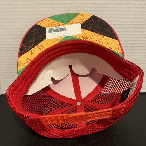 Jamaica One Love Hat Cap Red Kids Mesh SnapBack Adjustable Surf Classic - Picture 6 of 8
