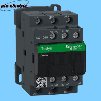LC1D18U7C NEW Schneider 3-pole (3NO),AC-3/AC-3e, =440V,18A,240VAC