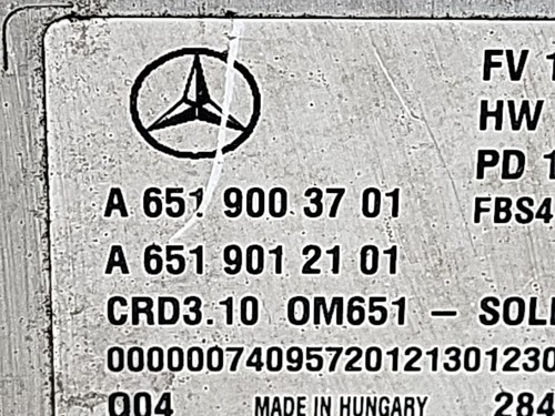 Mercedes E220 W212 Cdi Se Saloon 4 Door 2009-2016 Ecu (engine) A6519003701 O31 - Picture 3 of 12