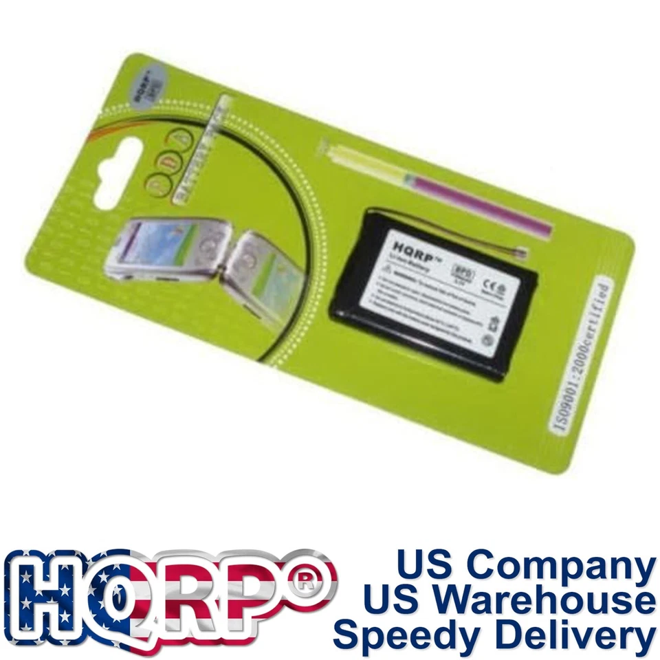 HQRP Batería 1100mAh 3.7V de alta capacidad para Palm Tungsten E2 PDA, reempleo Foto 3 de 4
