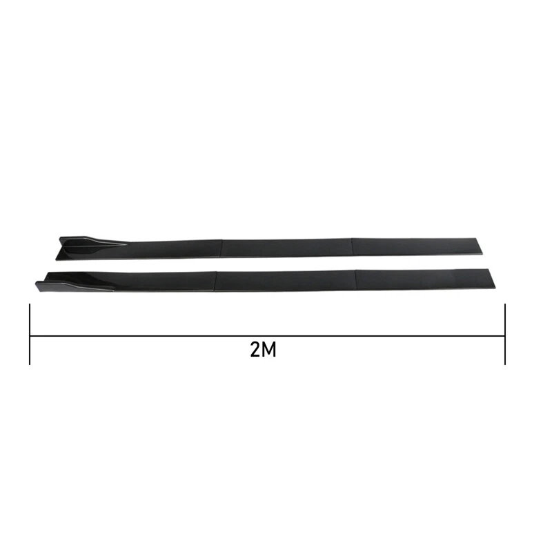 78.7" 2M CARBON FIBER Side Skirt Splitter Lower Lip FOR Audi A3 S3 A4 S4 A5 S5 Foto 2 de 4