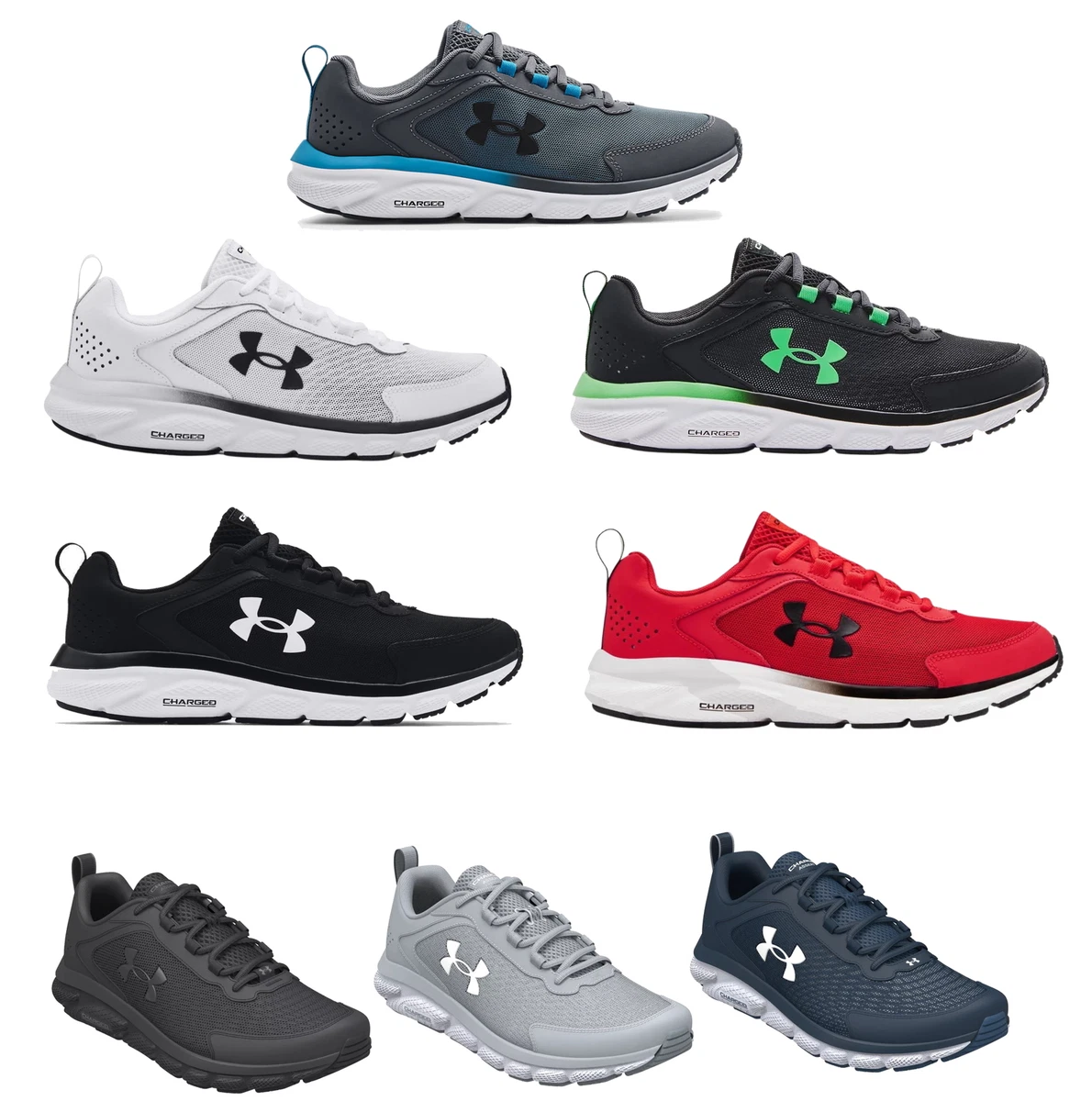 Tenis Under Armour Hombre Negro/Blanco Charged Assert 9 3024590-007 UNDER  ARMOUR