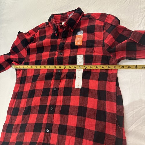 Red Buffalo Check Flannel St. John's Bay Button Up Shirt Womens Medium NWT - Picture 8 of 9