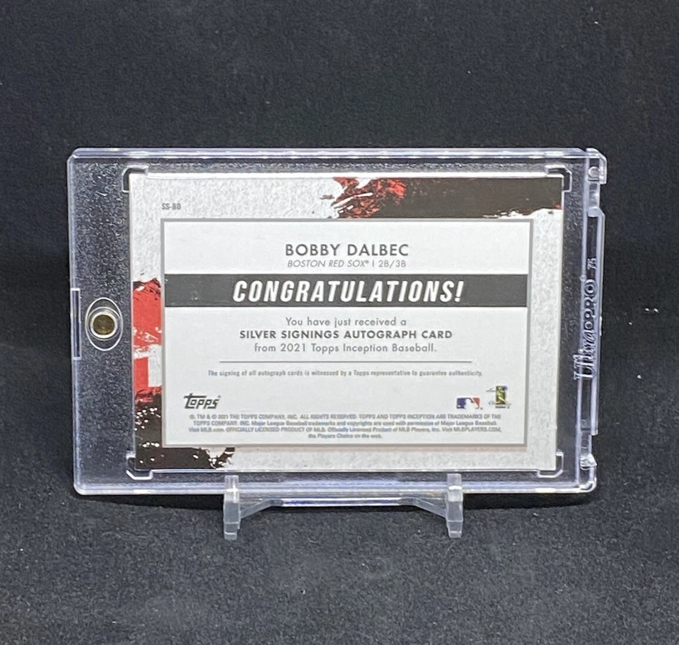 2021 Topps Inception Bobby Dalbec Rookie Silver Signings Auto Case Hit!! #79/100 - Image 2 of 2