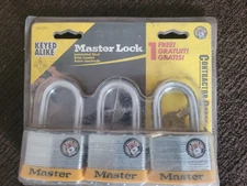Master Lock 5TRILFPF Laminated Steel Padlock, 1-1/2" x 2"