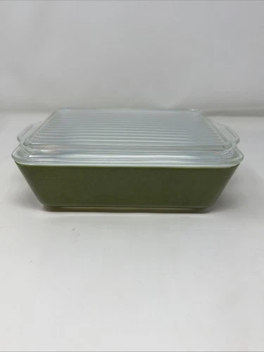 Vintage Pyrex 503-B Yellow Refrigerator Dish with Lid 1.5 Qt MCM