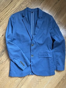 Crewcuts by JCrew Ludlow Boy's Size 14 Navy Blue Blazer Cotton Formal Church