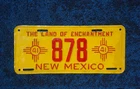 1941 New Mexico License Plate Repainted