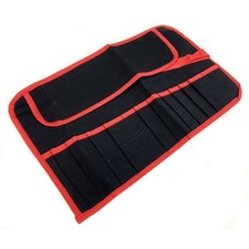 12 Pocket Compartment Water Resistant Canvas Tool Roll Folding Storage Pouch