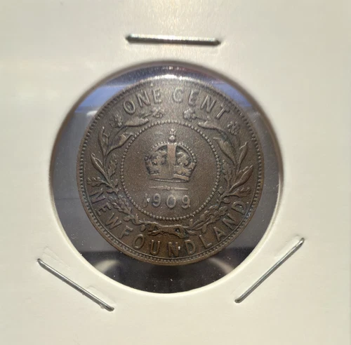 1909 Newfoundland Large Cent — photo from another recent sale