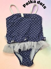 1229 Circo polka dots ruffle swimsuit vintage girls 12 months