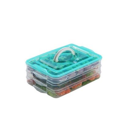 TIAN CHEN Refrigerator Organizer Bin, Plastic Food Storage Containers with Li...