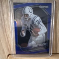 Panini Prizm Black Lenny Moore Blue Prizm #6 /199 Baltimore Colts NFL Football