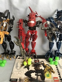 LEGO VINTAGE BIONICLE 6 Piraka 8900 8901 8902 8903 8904 8905 100% complete books