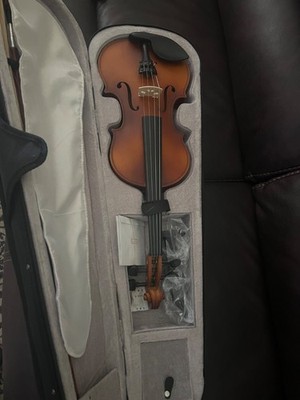 NIB Mendini Cecilio 4/4 Violin Outfit Red Ebony Beginner Kit