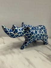 Disney Parks Blue Rhino Stone Figure Statue 7” Long