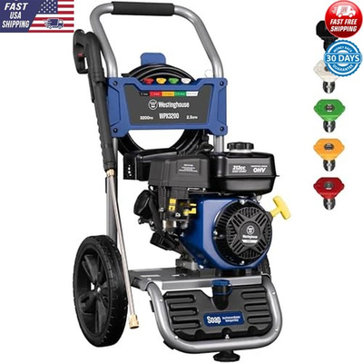 #ad Gas Pressure Washer 3200 PSI 2.5 GPM Soap Tank Spray Gun 5 Nozzles Set Homes Car $419.99