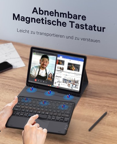 Earto Samsung Galaxy Tab Tastatur für S9 11 /S9 FE 10.9” Smart Touchpad Tab S9 - Bild 20 von 24