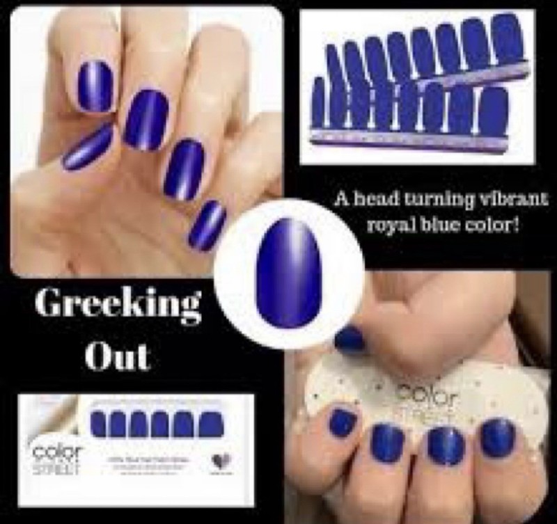 Color Street Greeking Out 100% Real Nail Polish Strips Colorstreet