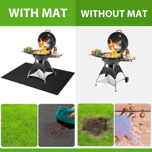 Grill Mats for Outdoor Grill,Double-Sided Fireproof Grill Accessories 60 x 40... - Picture 3 of 6