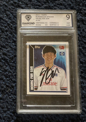 2011 Topps Fußball Bundesliga Sticker #145 Heung Min Son PSA 9