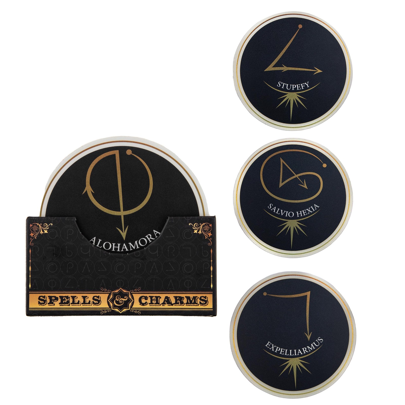 Cinereplicas Harry Potter - Set of 4 Spells and Charms Coasters - Series 2-95cm 3390₽