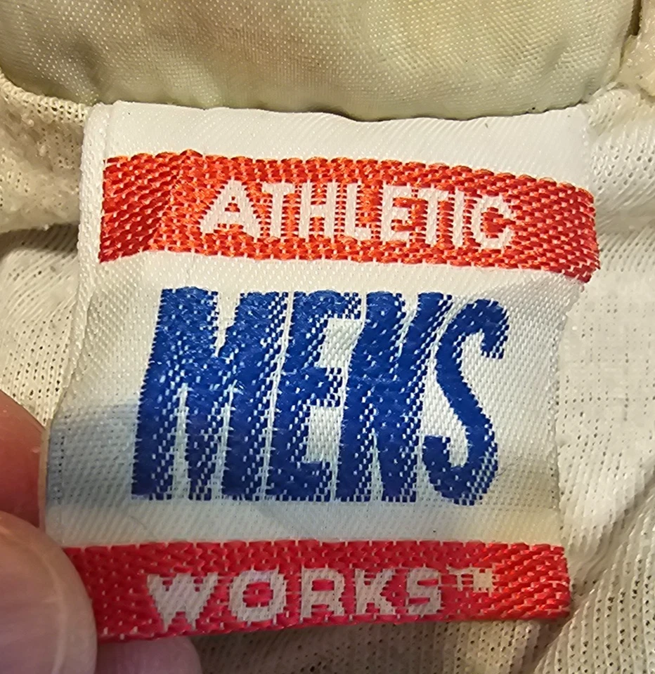 Vtg 80s 90s Athletic Works Windbreaker Jacket Red Blue Black Colorblock L - Image 3 of 4