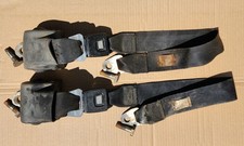 1972-1980 Dodge Dw Series Truck Seat Belt Set Club Cab Black Rear Jump Seat Oem