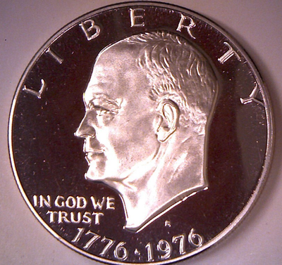 1976 S $1 Clad Type 1 Proof Ike Dollar | eBay