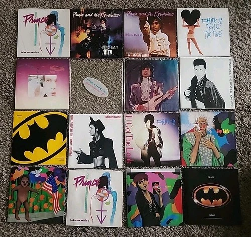 45 rpm Lot 16 PRINCE Picture Sleeves ONLY-NO VINYL RECORDS - EXCELLENT