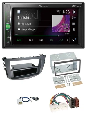 Pioneer 2DIN MP3 DAB USB Bluetooth Autoradio für Toyota RAV 4 (2011-2013) - Bild 1 von 4