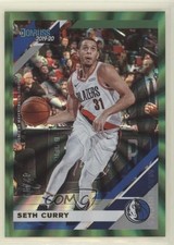 2019-20 Panini Donruss Holo Green Laser 42/99 Seth Curry #62 01w1