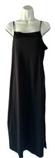 Vintage Express Compagnie International Dress Women 9/10 Black Maxi 1990’s  Glam