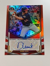 2025 Panini Stars & Stripes USA Collegiate Ntnl Team Auto Red Daniel Cuvet 11/99
