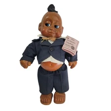 Schmalz Orphan Dolls Handcrafted VTG Collectible D. Schmalz 118 Blue Suit 14"