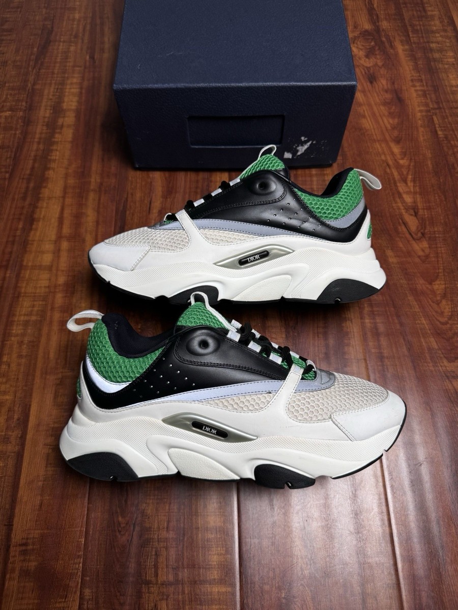 Dior Men's Dior Sneakers B22 Green Dior B22 Black White Green