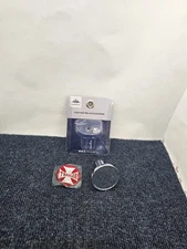 (QTY 2) United Pacific  Red Maltese Cross Sticker, 23664,  Air Brake Valve  Knob