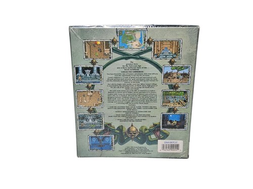 Conan The Cimmerian IBM PC Spiel 3,5" Disks 1991 Factory SEALED Virgin Big Box - Bild 4 von 14