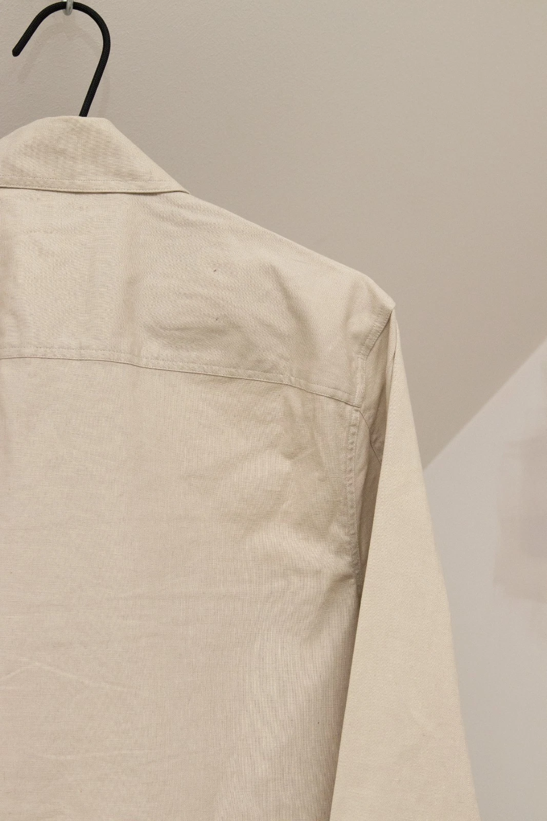 Reiss Kimchi Men's Beige Linen & Cotton Twin Pocket Jacket Size M - product detail image 7