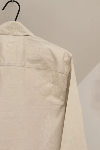 Reiss Kimchi Men's Beige Linen & Cotton Twin Pocket Jacket Size M image 7