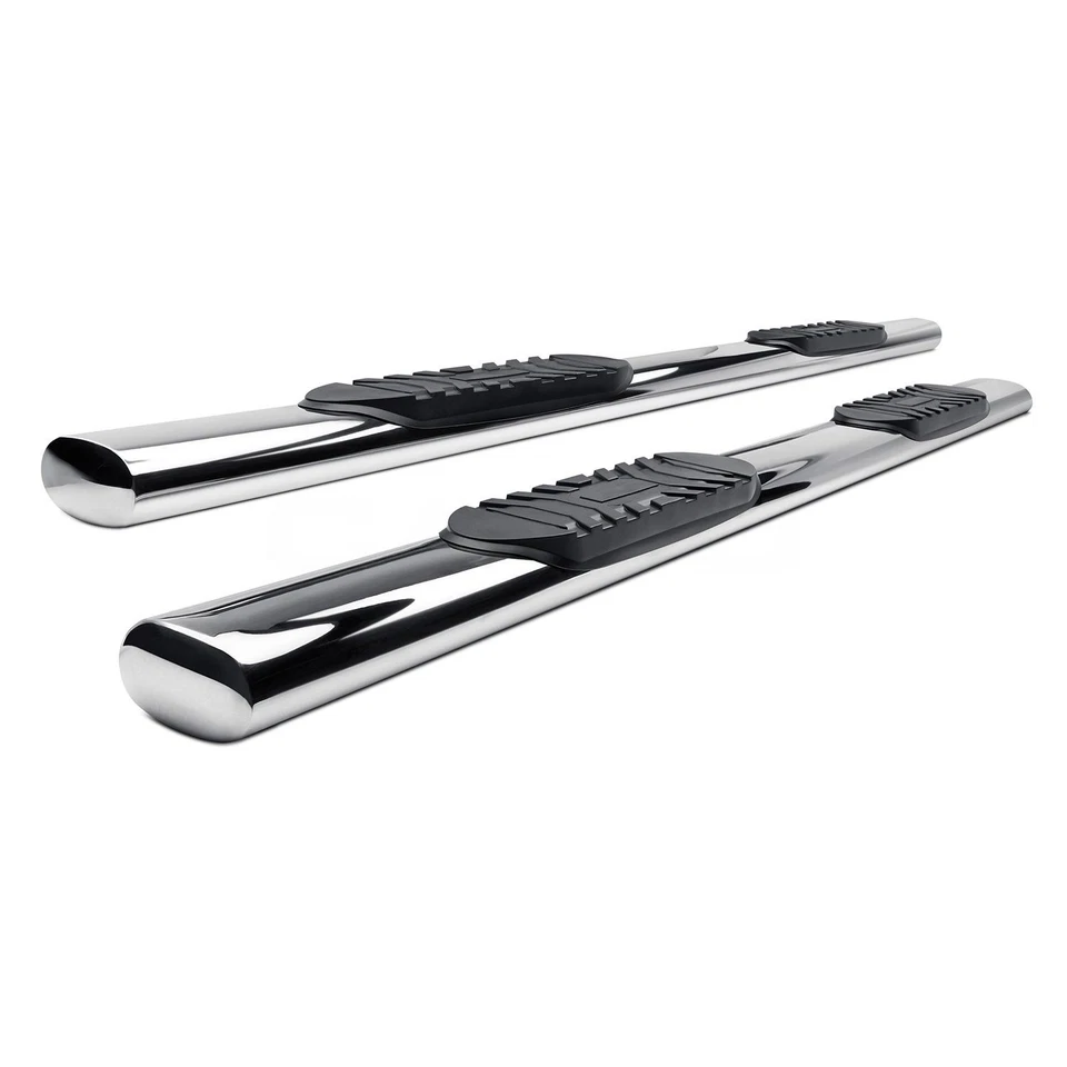 For Dodge Ram 2500 03-09 5" Cab Length Polished Oval Straight Side Bars - Imagem 3 de 4