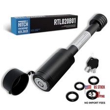 Trailer Hitch Locks, 5/8" Locking Hitch Pin for 2" and 2 1/2" 1 Pack Black
