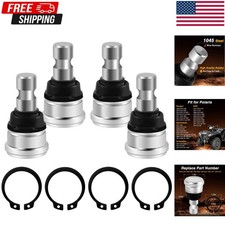 4 PCS Upper and Lower Front Ball Joints Compatible with Polaris Ranger