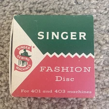 Vintage Singer 174540 Fashion Disc #11 Ribbon for 401 & 403 Machines
