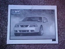 2003 Ford SVT Mustang COBRA introduction/training guide--03 Special Vehicle Team
