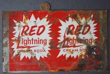 Louisville Kentucky Red Lightning Cream Soda Can Flat Coke Product Vintage +