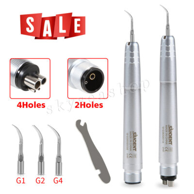 USA Dental Ultrasonic Air Perio Scaler Handpiece Hygienist 2/4-Holes 3 Tips HT