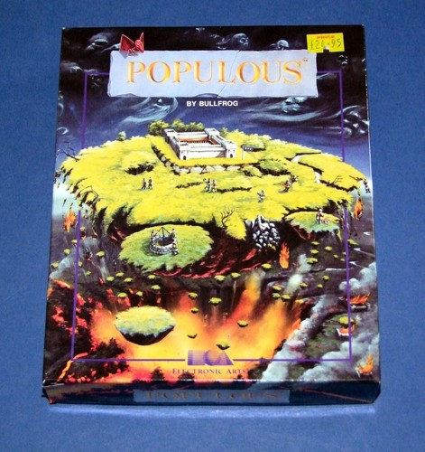 Retro (1989) PC DOS 5.25" Floppy Disk game. Populous + Promised Lands expansion - Picture 2 of 7