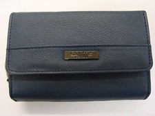 Leather Ladies Purse Wallet with Double Credit Cards Sections RFID Protected 